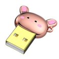 thumbnail image 1 of Adaptador convertidor USB-a macho a hembra tipo c con forma de conejo de aleación de Zinc de dibujos animados, 1 of 5