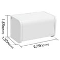 thumbnail image 4 of Linkidea 2 Pack Wall Mounted Toothbrush Holder with Cover for Medicine Cabinet, Shower, RV, Camper, Bathroom, Self Adhesive Covered 2 Slots Toothbrush Storage Organizer, Toothbrush Rack Hanger, 4 of 6