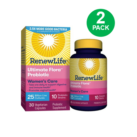 - (2 Pack) Renew Life - Ultimate Flora Probiotic Women's Care - 25 billion - 30 vegetable capsules