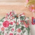 thumbnail image 6 of MAMAMI Toddler Baby Girls Romper Floral Shorts Set Summer Outfit Sets for Girls 0-24M, 6 of 8