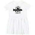 thumbnail image 3 of Inktastic Lucky Fishing Shirt Fish Girls Toddler Dress, 3 of 5
