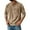 Beige, variant on Mokaloha Mens Long Sleeve Henley Shirt, Men's Retro Washed Denim Stand Collar Pocket Casual Distressed Long Sleeve Pullover Tops Khaki XXL