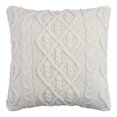 thumbnail image 1 of Coussin Tricot à Câble FRAÎCHE, 46 cm x 46 cm, 1 of 6