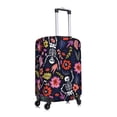 thumbnail image 3 of Balery Dancing Skeletons Floral Garden Luggage Cover Protector, Scratch And Dirt Resistant, Fits 18-32 Inch Luggage - Large, 3 of 9