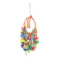 thumbnail image 4 of Rope Chewing Perch,  Bird Swing Toy Beak Grinding Food Coloring Colorful  For Budgies, 4 of 8