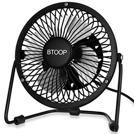 Btoop 4 Inch Mini Usb Desk Fan Small Black Walmart Com