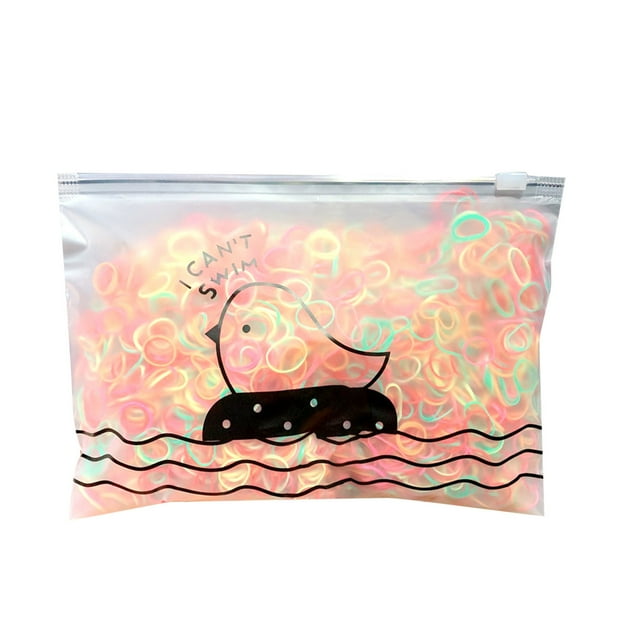 DPTALR 1000PC Colorful Disposable Rubber Band Elastic Hair Band Daily Life Home