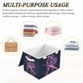thumbnail image 7 of Foldable Fabric Storage Bin With Handle Collapsible Basket Box Storage With Lid Organizer The Warrior, 7 of 7