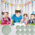 thumbnail image 5 of Lilgiuy Disposable Paper Plates for Dinner Waterproofs and Oil-proof Environmentally Friendly Paper Plates Thickened Round Tableware Paper Plates Fruit Plates Clearance under $1, 5 of 6