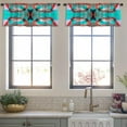 thumbnail image 4 of LALILO Kitchen Curtain Valance Full Moon Party Summer Full Rod Pocket Window Curtain 52"x 18" Set of 2, 4 of 7