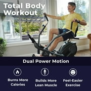 Teeter FreeStep LT3 Recumbent Cross Trainer Stepper, Zero-Impact Exercise Bike, Free App w/Trainer Workouts