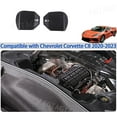 thumbnail image 2 of TINKI Front Strut Tower Cover Compatible with Chevrolet Corvette C8 Stingray 2020-2023, ABS Engine Bay Front Shock Absorbing Tower Protection Panel Cover Trim Accessories, 2PCS, 2 of 12