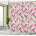thumbnail image 4 of Ambesonne Geometric Shower Curtain, Raindrops Doodle Style, 69"Wx70"L, Hot Pink, 4 of 4