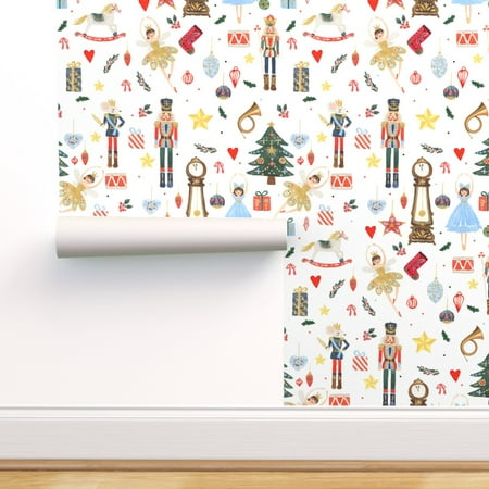 Peel-and-Stick Removable Wallpaper Nutcracker Christmas Ballet Tree