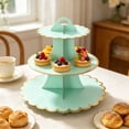 thumbnail image 4 of Leodye 1PCS 3-Tier Multicolor Cupcake Stand, Tiered Display Structure, Hold Desserts, Decor for Birthday and Shower Parties -12.79*11.81in, 4 of 6