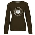 thumbnail image 4 of Dyegold Sweatshirt For Women Fall Casual Long Sleeve Shirts Loose Trendy Sunflower Graphic Pullover Top Cute Crewneck Blouse, 4 of 5