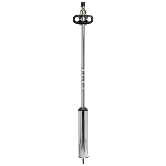 Tectran 9400G-2 40" Pogo Stick for Semi Truck Trailer Chrome / Standard 3-Hole Clamp