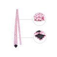 thumbnail image 2 of INSPIRE CHIC Men's Polka Dots Necktie, Tie Clip, Cuff Links, Pocket Square Set Business Wedding Pink Fuchsia, 2 of 6
