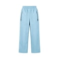 thumbnail image 2 of Waterproof Rain Pants for Women Lightweight Fishing Hiking Pants with Zipper Pockets (Blue S), 2 of 7