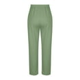 thumbnail image 7 of Dasayo Elastic Waist Women Pants Plus Size Wide-Leg Green Yoga Basic Drawstring Pants Women's Sweatpants XXL, 7 of 7