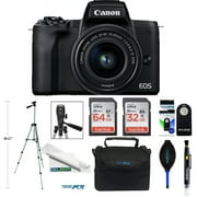 Canon EOS M50 Mark II Mirrorless Digital Camera with 15-45mm Lens (Black) + Deal-expo Pro Bundle