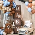 thumbnail image 4 of TETOU 129Pcs Brown Ballons, Latex Party Balloons, Different Sizes 18/12/10/5 Inch Party Balloon Kit for Birthday Party Graduation Baby Shower Wedding Balloon Decoration - Brown, 4 of 7