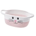 thumbnail image 1 of TIELUTT Rangement à Poignée Tissée Pâques Mignon et Rangement pour Chat Rangement pour Rangement Quotidien et Agencement des Fêtes. Contenant de Préparation de Repas Contenant Articles pour la Maison Pot de Réserve Anti-Odeur Contenants de Rangement en Acrylique avec L, 1 of 4