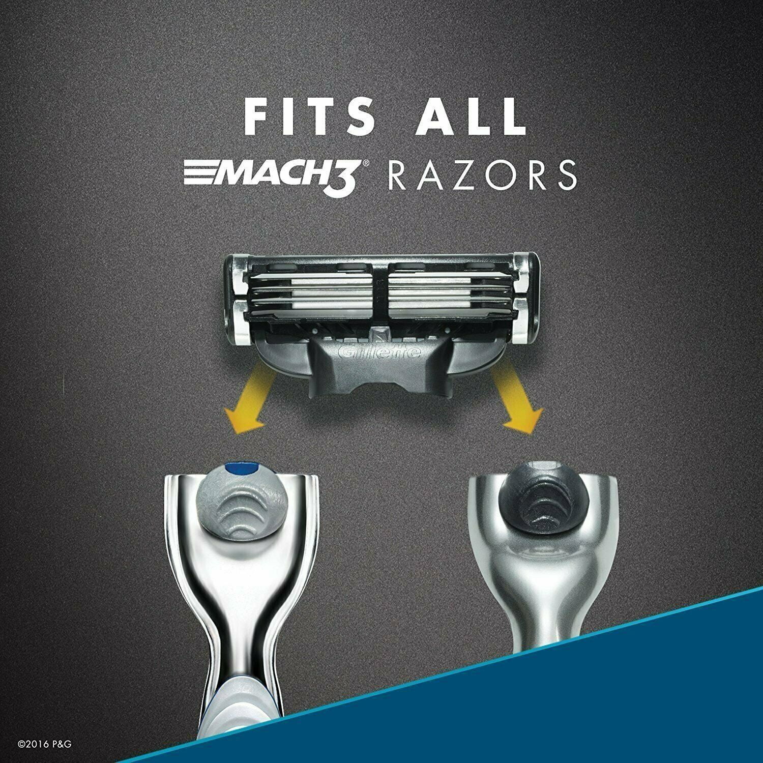 4 Pack - Gillette MACH3 Razor Blades 15 Each