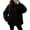 Black, variant on Enjoytime Fleece Jacket Women Stand Collar Long Sleeve Zip Up Fuzzy Outerwear Casual Soft Warm Fall Winter Coat with Pocket