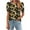Style 07, variant on Womens Summer T-Shirts Fashion Floral Prints Shirts Loose Round Neck Puff Sleeves Pleated Blouse Womens Casual Short Sleeve Blouses Pullover Tops