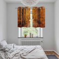 thumbnail image 5 of Orange Forest Kitchen Curtains Small Short 39 Inch Length, Fall Tree Botanical Maple Leaf Grommet Top Bedroom Living Room Curtains, Light Filtering Cafe Curtain Drapes 2 Panels Set 55''x39'', 5 of 9
