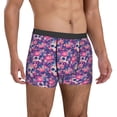 thumbnail image 5 of Men's Boxer Briefs, cool Skull flower colorful Soft Comfy Mens Underwear Boxer Briefs Breathable With Widen Waist, 5 of 7