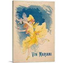ARTCANVAS Vin Mariani 1894 Canvas Art Print by Jules Cheret - Size: 26" x 18" (0.75" Deep)