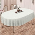 thumbnail image 4 of Geometrical Oval Tablecloth Farmhouse 60"x84" Waterproof Table Cloth Washable Fabric Table Cover for Indoor/Outdoor Home Kitchen Dinner Decor, 4 of 6