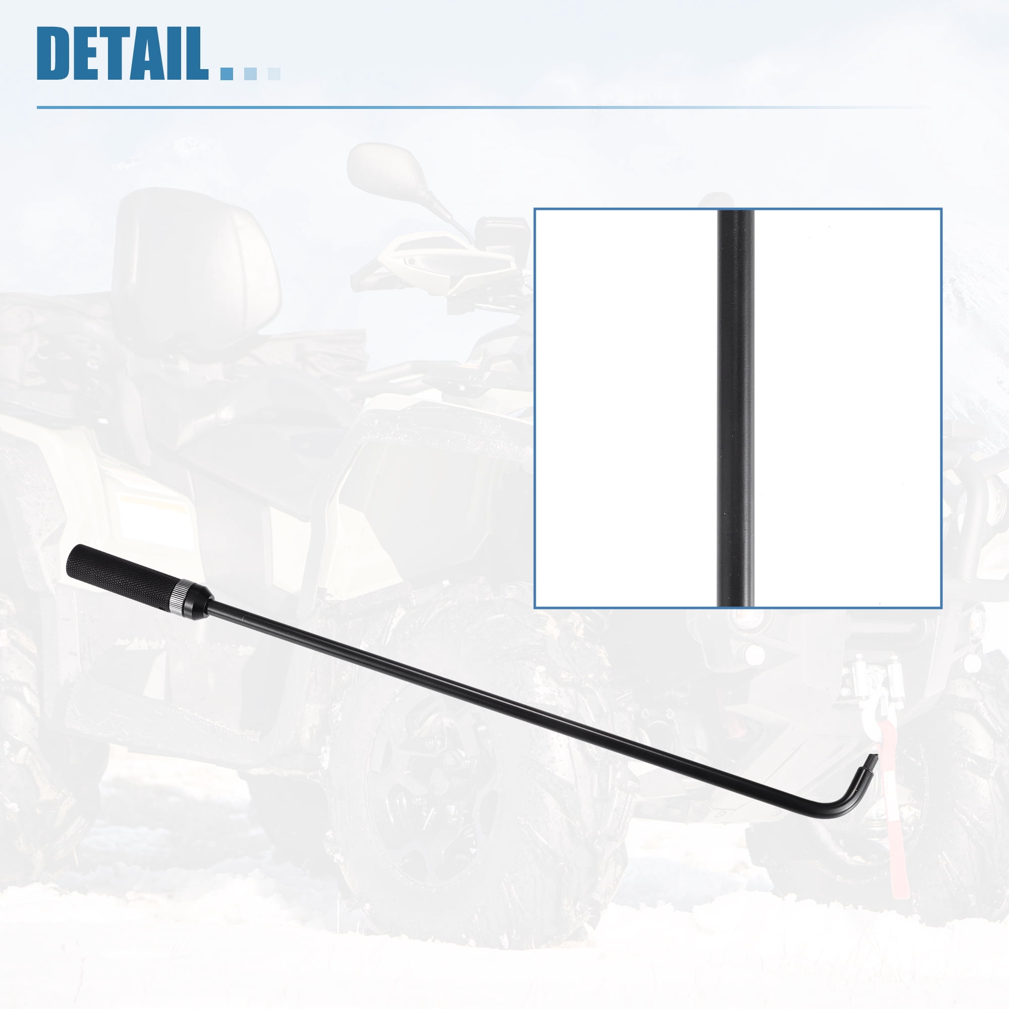 Outil De Réglage Vis Pilote Carburateur - 41,5 Cm, Tête Coudée 110°, Métal, Pour ATV, UTV, Motoneige | Universel - 11