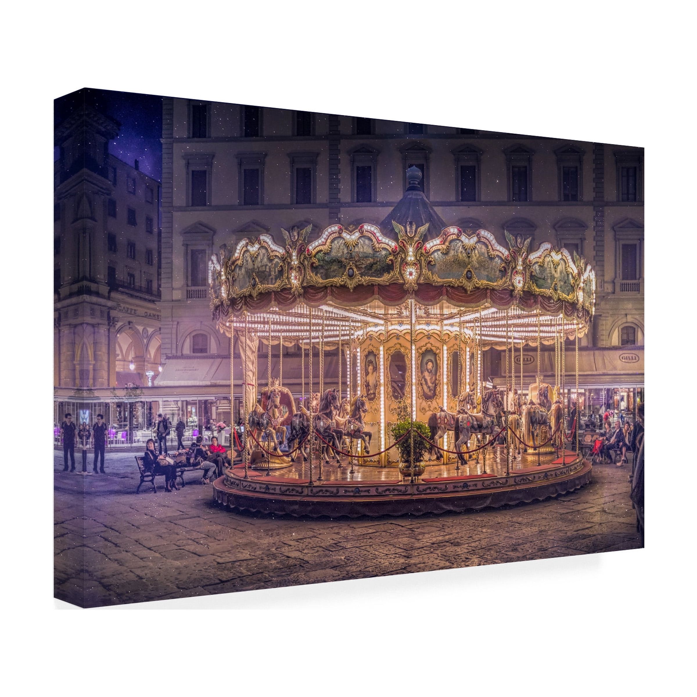 Christian MARCEL 'Carousel' Canvas Art