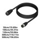thumbnail image 3 of 50cm-5m DIN Male to Female Connector Cord 3Pin Signal Transmission Wire Line for TV, Player Adapter Cable, 3 of 5