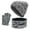 Grey, variant on MIASHUI Autumn Winter Knit Solid Color Adult Outdoor Plush Thick Warm Hat, Scarf, and Gloves Three-Piece Set, Scarf Set Grey,One Size