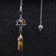 thumbnail image 7 of Natural Stone Pendant Pendulum for Dowsing Divination Hexagonal Prism Healing Crystal Merkaba Energy Shuttle Spiritual Pendulo, 7 of 7