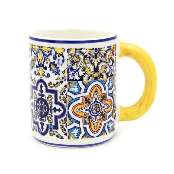 Handpainted Traditional Portuguese Ceramic Coffee Mug