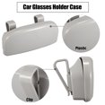 thumbnail image 4 of Unique Bargains Car Sunglasses Holders Sun Visor with Two Clips Storage Box Plastic Gray, 4 of 9