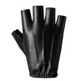 thumbnail image 1 of Guantes de medio dedo de cuero PU para hombres y mujeres, para fitness, pesca al aire libre, guantes tácticos para montar al aire libre, 1 of 6