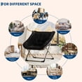 thumbnail image 4 of Danolapsi Foldable Comfy Saucer Chair with Metal Frame, Soft Faux Fur Accent,Sturdy Metal Frame, 300 LB Capacity, Perfect for Bedroom, Living Room, Dorm or Apartment, 4 of 12