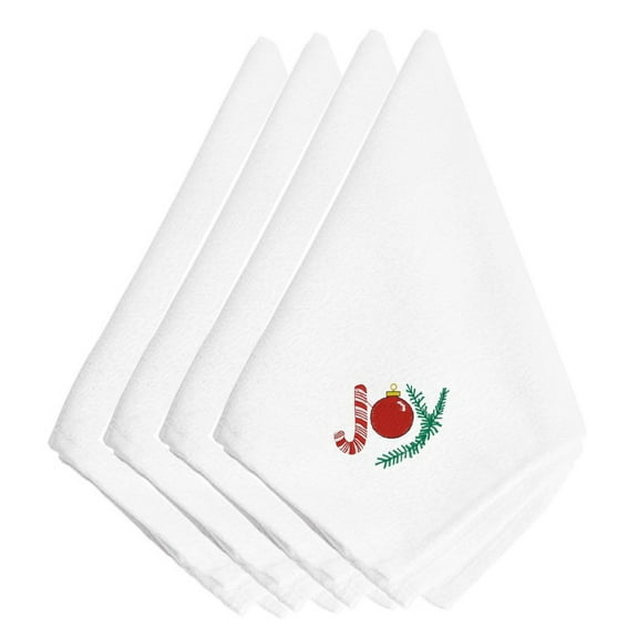 Christmas Joy Embroidered Napkins Set of 4