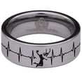 thumbnail image 2 of Basketball Tungsten Carbide Ring, 2 of 9