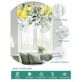 thumbnail image 2 of Summer Lemon Tie Up Curtains for Windows 45 Inch Length Balloon Curtains Kitchen Adjustable Balloon Window Shade Spring Floral Eucalyptus Leaves Botanical Tie Up Bathroom Curtain Window 52"x45", 2 of 6