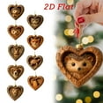 thumbnail image 1 of Adornos navideños de animales del bosque | 9 piezas de acrílico para árbol con estampado animal | Decoración navideña con temática natural para el hogar y regalos, 1 of 5