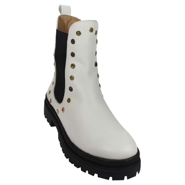 BOTA CASUAL GIUSTO MUJER BLANCO PIEL 1762 LEON 1762p