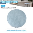 thumbnail image 2 of Uxcell Stool Covers Round Elastic Bar Stool Covers Washable Stool Cushion Slipcover Blue 11"-14", 2 of 7