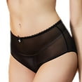thumbnail image 4 of Women's See Through Unlined Underwire Bra Thongs Panties High Waist 4 Pcs, 4 of 5